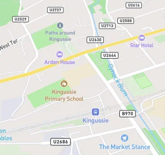 map for Kingussie Primary School