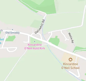 map for Kincardine O'Neil School