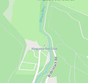 map for Kingussie Golf Club