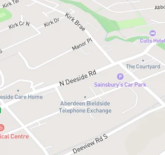 map for Lloyds Pharmacy (North Deeside Road, Aberdeen)