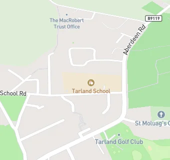 map for Tarland School