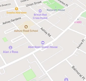 map for ABERDEEN GUEST HOUSE