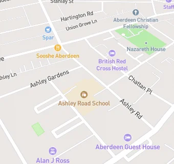 map for Ashley Road School