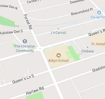 map for ALBYN SCHOOL