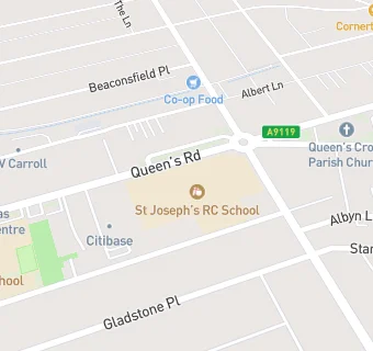 map for St Joseph's RC School