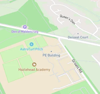 map for HAZLEHEAD ACADEMY