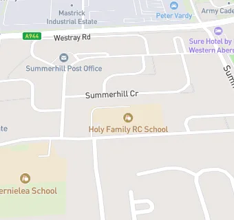 map for Holy Family RC School