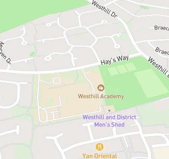 map for Westhill Academy