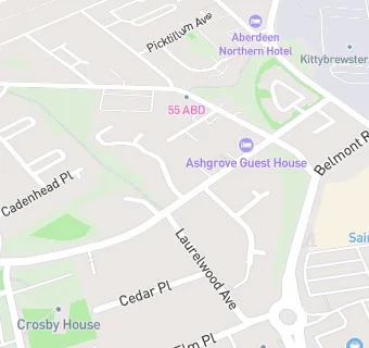 map for ASHGROVE GUEST HOUSE