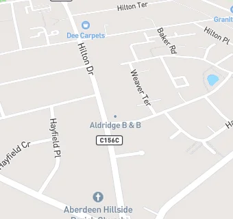 map for ALDRIDGE B & B