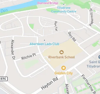 map for Riverbank School