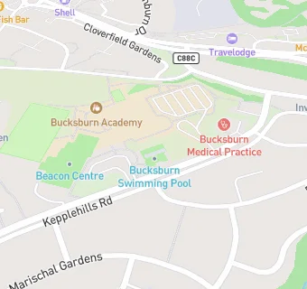 map for Bucksburn Medical Practice