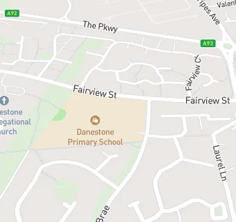 map for Danestone Primary School