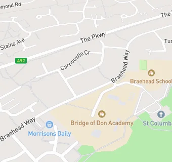 map for BRAEHEAD PRIMARY SCHOOL