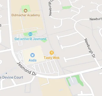 map for GLASHIEBURN PRIMARY SCHOOL