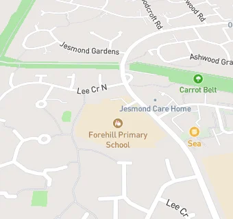 map for Forehill School