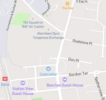 map for COSTCUTTERS/S R & E BARRON