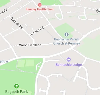 map for Kemnay Bowl/Social Club