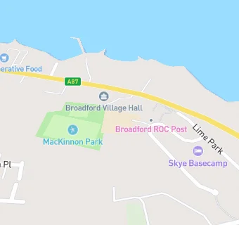 map for Broadford Primary School