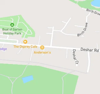 map for Osprey Coffee Shop