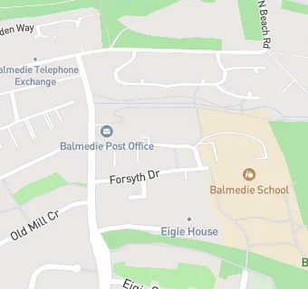 map for Balmedie Out Of School Club