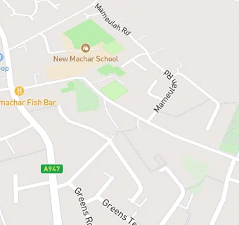 map for Newmachar Bowling Club