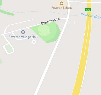 map for Foveran Primary School