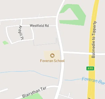 map for Foveran School