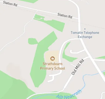 map for Strathdearn Primary School