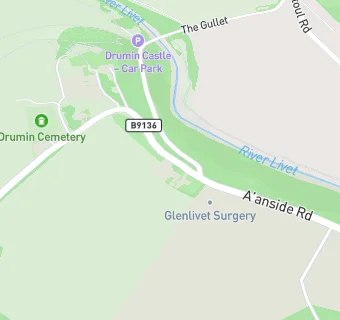 map for Glenlivet Medical Practice