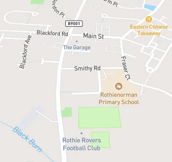 map for Rothienorman Primary School