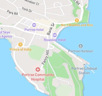 map for Portree Medical Practice (Fancy Hill Surgery - Isle of Skye)