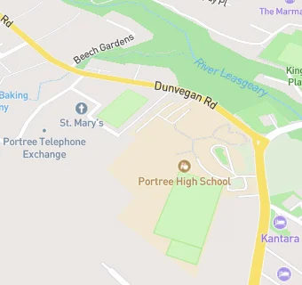 map for Portree High School