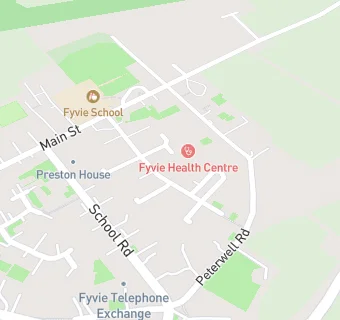 map for Fyvie Oldmeldrum Medical Group (Fyvie Health Centre)