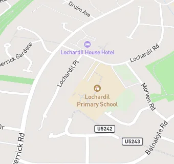 map for Lochardil Primary School