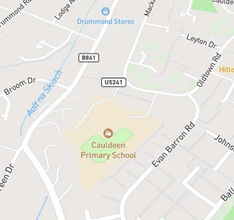 map for Cauldeen Primary School