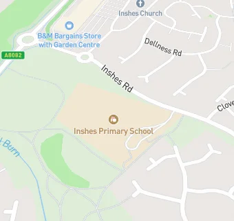 map for Inshes Primary School