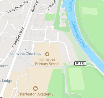 map for Kinmylies Primary School