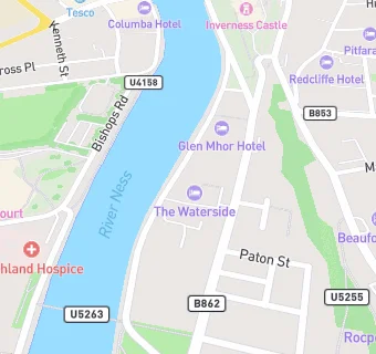 map for The Waterside Hotel