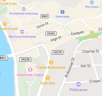 map for Inverness Dental Clinic