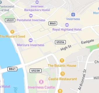 map for Superdrug Pharmacy (Inverness)