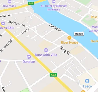 map for Thai Food Takeaway