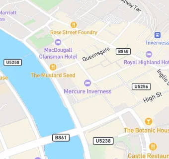 map for Mercure Inverness