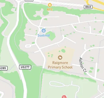 map for Raigmore Early Learning and Childcare