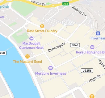 map for R & B's Inverness Ltd