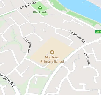 map for Muirtown Primary School