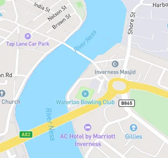 map for Waterloo Bowling Club