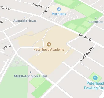 map for Peterhead Academy