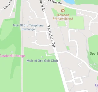 map for Muir of Ord Golf Club