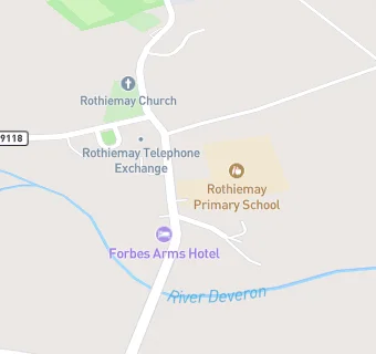 map for Rothiemay Primary School